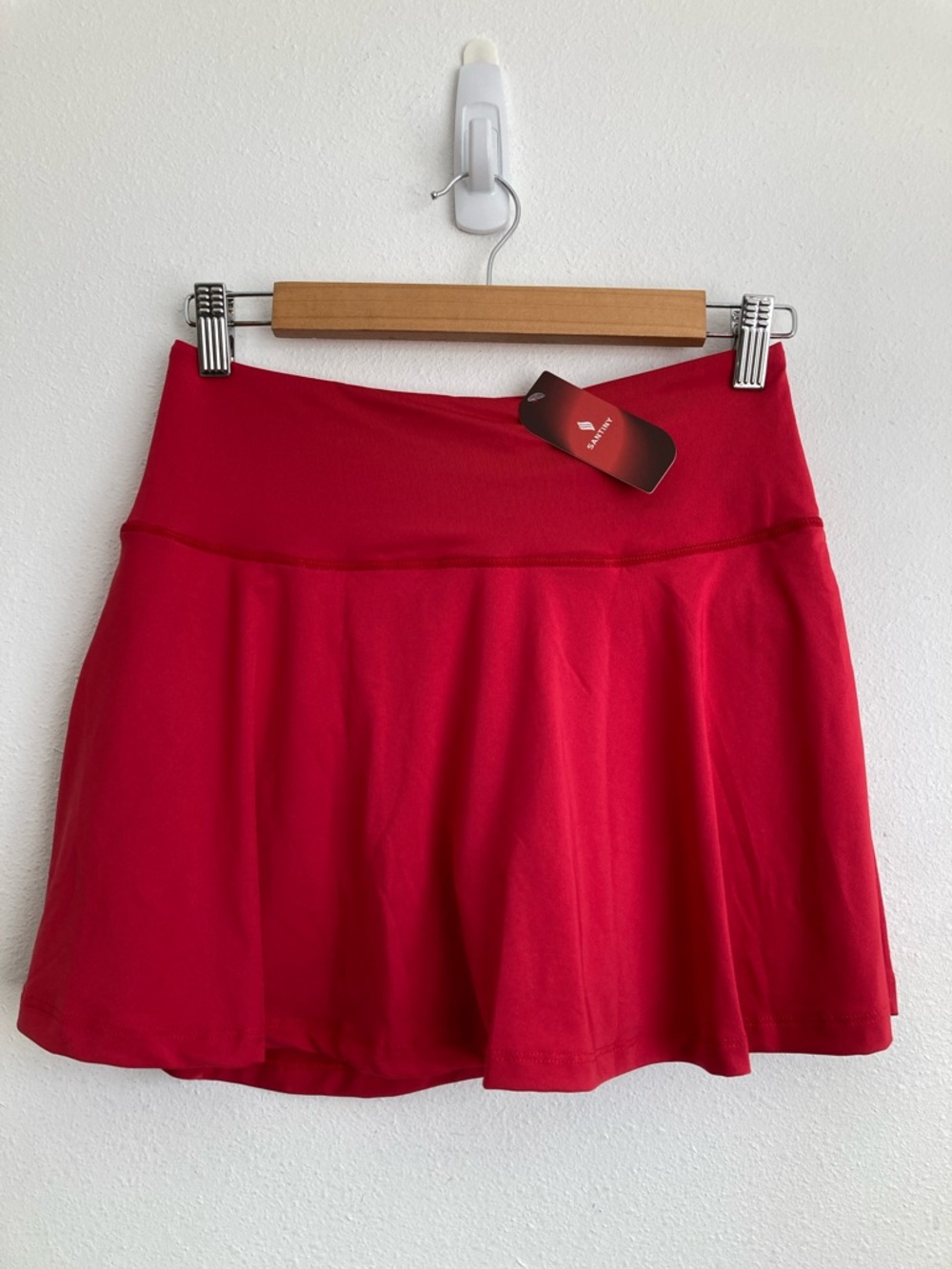 Santiny Skort Small Women’s Red Seamless Activewear Skirt